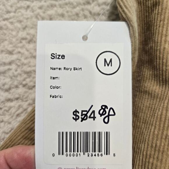 NWT Le Lis Pleated Corduroy Flared Miniskirt Sz M Preppy Light Academia - Picture 5 of 8